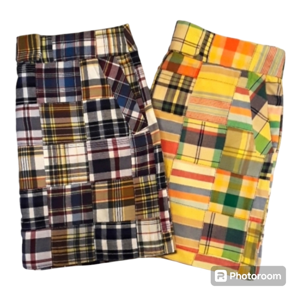 💥J.Crew Plaid Patched Skirts. Women's Size: Waist 06x9.5 Inseam.